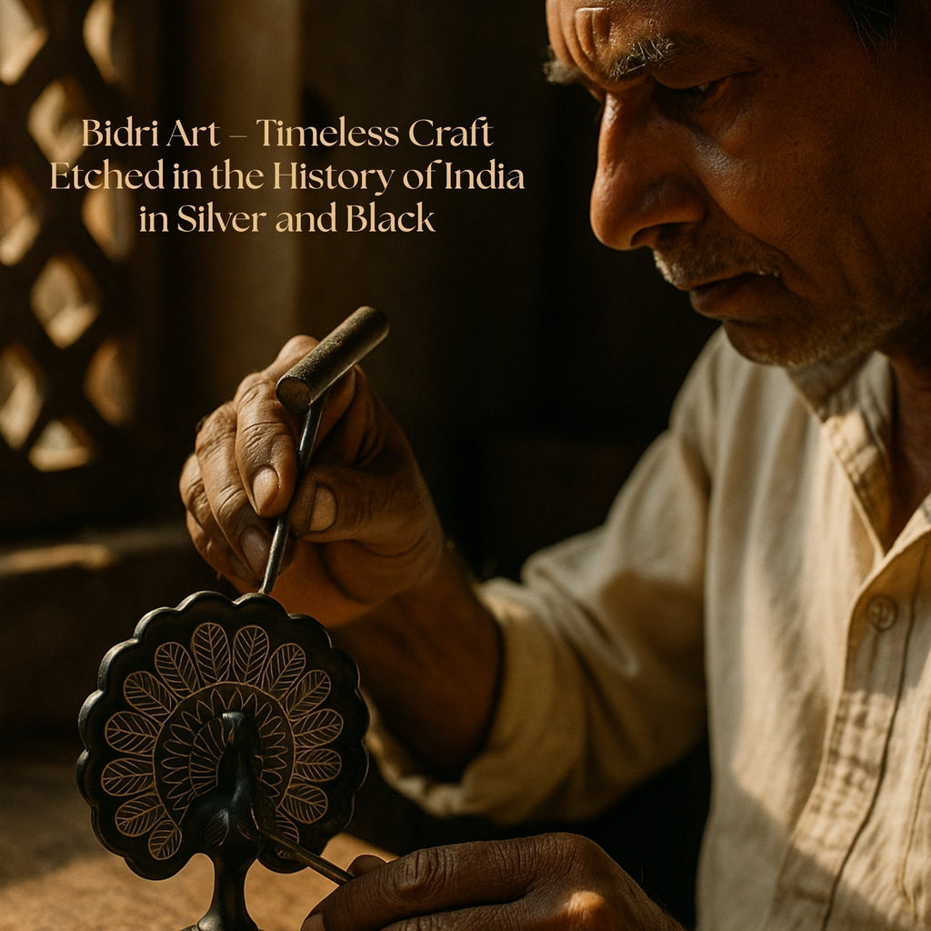 Bidri Art – Timeless craft etched in the history of India in Silver and black