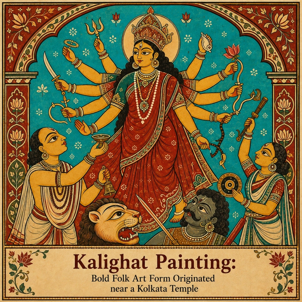 Kalighat Painting: Bold Folk Art Form Originated near a Kolkata Temple