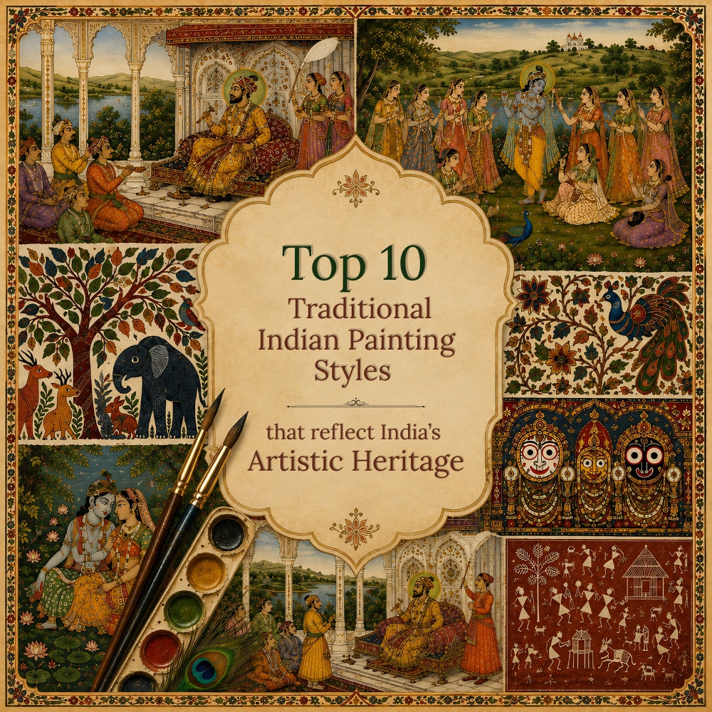 Top 10 Traditional Indian Painting Styles that reflect India’s Artistic Heritage
