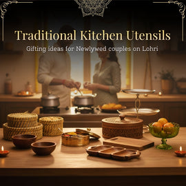 Traditional Kitchen Utensils - Gifting ideas for Newlywed couples on Lohri