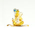 Ganesha Glass Decorative Idol - Available in Green and Yellow - Spiritual Décor for Home