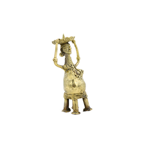 Dhokra Art Candle Holder