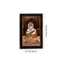 Mysore Inlay Rosewood Painting of Lord Ganesha with Veena and Offerings