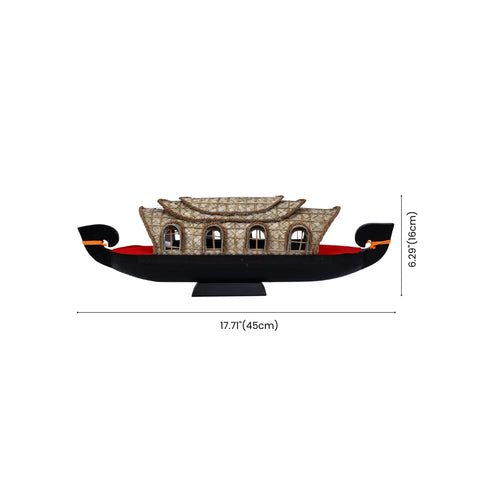 Handcrafted Kerala Houseboat Showpiece