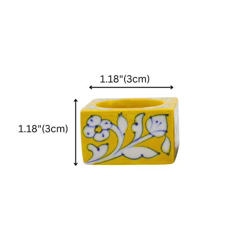 Blue Pottery set of 2 T-Light Holders