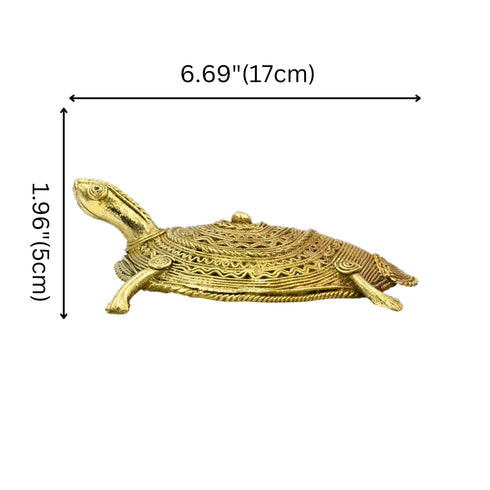 Handcrafted Brass Tortoise - Dhokra Art