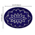 Blue Pottery Oval Decorative Plate - Blue