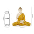 14-Inch Yellow & White Meditating Buddha Statue – Handcrafted Resin Idol for Home Decor, Spiritual Spaces & Gifting