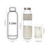 Handcrafted German Silver Glass Water Bottle Set with 2 Glasses - 1 Liter Traditional Indian Drinkware for Gifting & Home