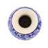 Blue Pottery Flower Vase - Cobalt Blue and White
