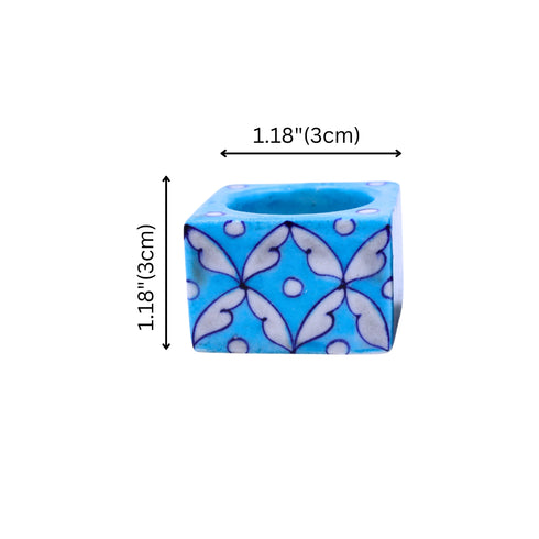 Blue Pottery T-Light Holders