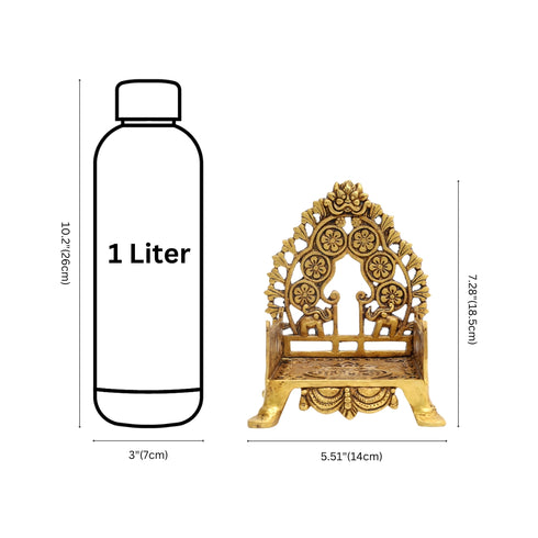 Handcrafted Brass Puja Sinhasan/Throne– Spiritual Decor Item