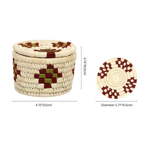 Eco-Friendly Sabai Grass Round Tea Coaster Set