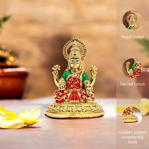 Gold plated Laxmi Idol
