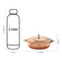 Artisanal Hammered Copper Serving Dish with Brass-Knobbed Lid | Traditional Tableware