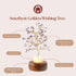Amethyst Handcrafted Wish Tree Lamp 11.6 inch– Golden plated branches