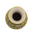 Blue Pottery Flower Vase - Yellow