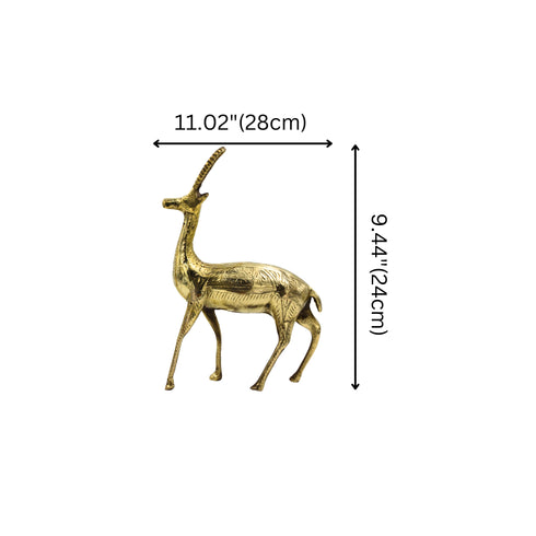 Brass Deer Pair