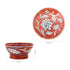 Set of 2 Jaipur Blue Pottery Bowls – Handcrafted Red Floral Decorative Bowls (6" & 4")