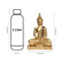 Golden Matte Finish Buddha Idol for Home Décor -Golden Detailing on Robe