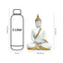White Matte Buddha Statue with Alms Bowl - Spiritual Home Décor