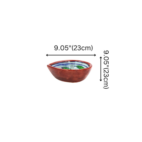 Blue Pottery Diyas-Set of 4