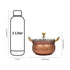 Copper Serving bowl with Glass lid