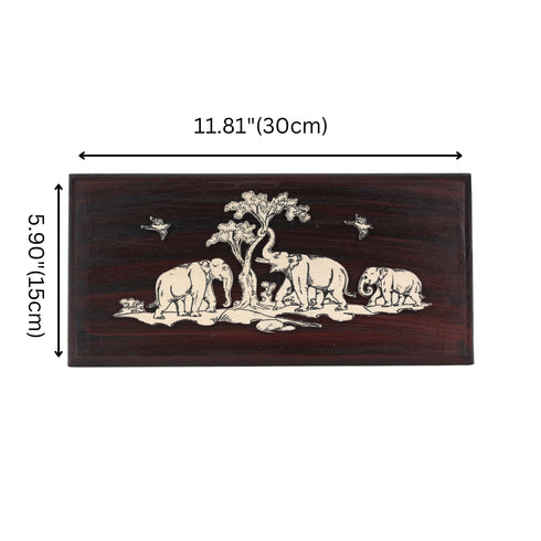 3D Herd of Elephants Wall Decor