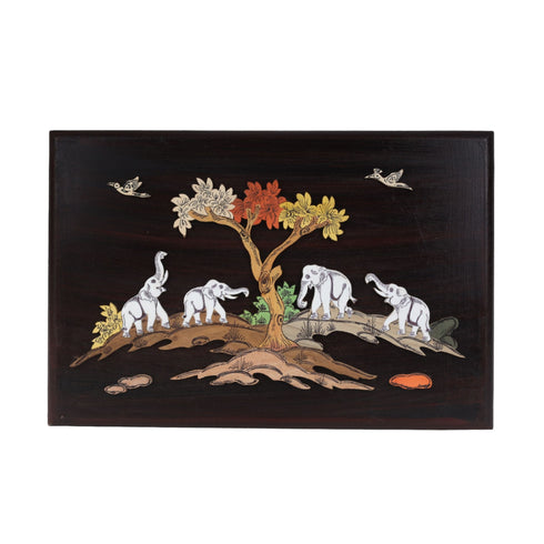 3D Herd of Elephants Wall Decor