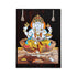 3D Mysore Overlay Rosewood Painting of Lord Ganesha with Offerings