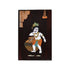 3D Wooden Mysore Overlay Painting of Baal Krishna eating Maakhan