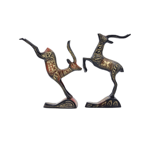 Natriel Brass Deer Pair