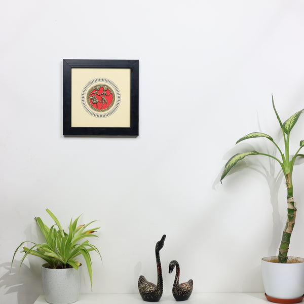 Dhokra Art Tribal Farming Couple – Wall Decor Product