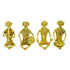 Handcrafted Folk Musician Decor (Set of 4) - Dhokra Art Technique