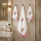 Peach Floral Pattern Cotton Waffle Hand & Bath Towel – Hand Block Print