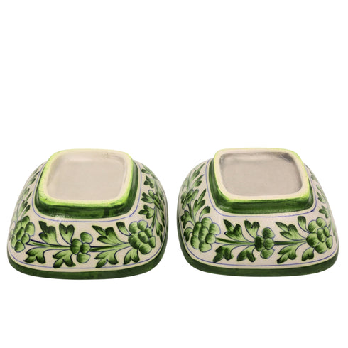 Blue Pottery Square Bowls