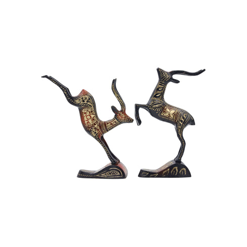 Natriel Brass Deer Pair
