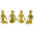 Handcrafted Folk Musician Decor (Set of 4) - Dhokra Art Technique