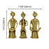 Handcrafted Tribal Musician Trio (Set of 3) - Dhokra Art Technique