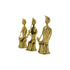 Handcrafted Tribal Musician Trio (Set of 3) - Dhokra Art Technique