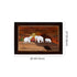 Wooden Mysore Inlay Painting of Group of Elephants