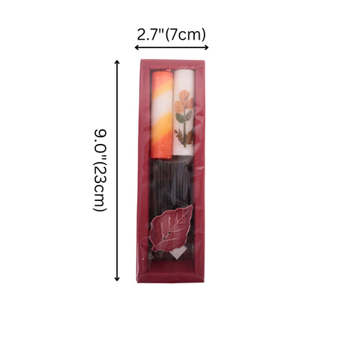 Aroma Therapy Candle Gift Hamper (Set of 3) – Including Incense Sticks