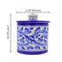 Blue Pottery Jar with Lid - White - Natriel