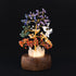 7 Stone Chakra Gemstone Wish Tree Lamp