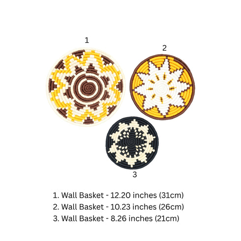 Handcrafted Sabai Grass Wall Decor Plate – Set of 3