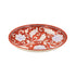 Blue Pottery Oval Plate - Maroon