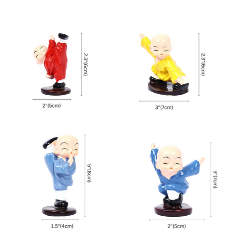 Adorable Little Kung-Fu Monk Statue
