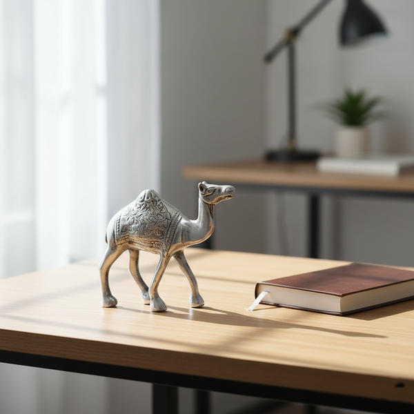 Aluminium Camel Figurine for Home Decor