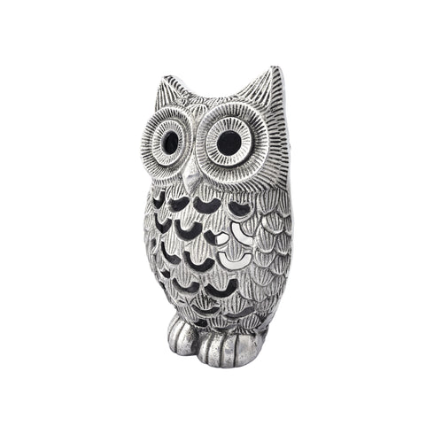 Aluminium Owl Figurine for Home Decor