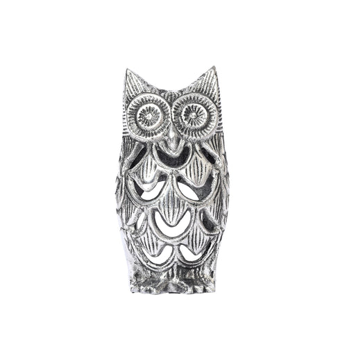 Aluminium Owl Figurine for Home Decor